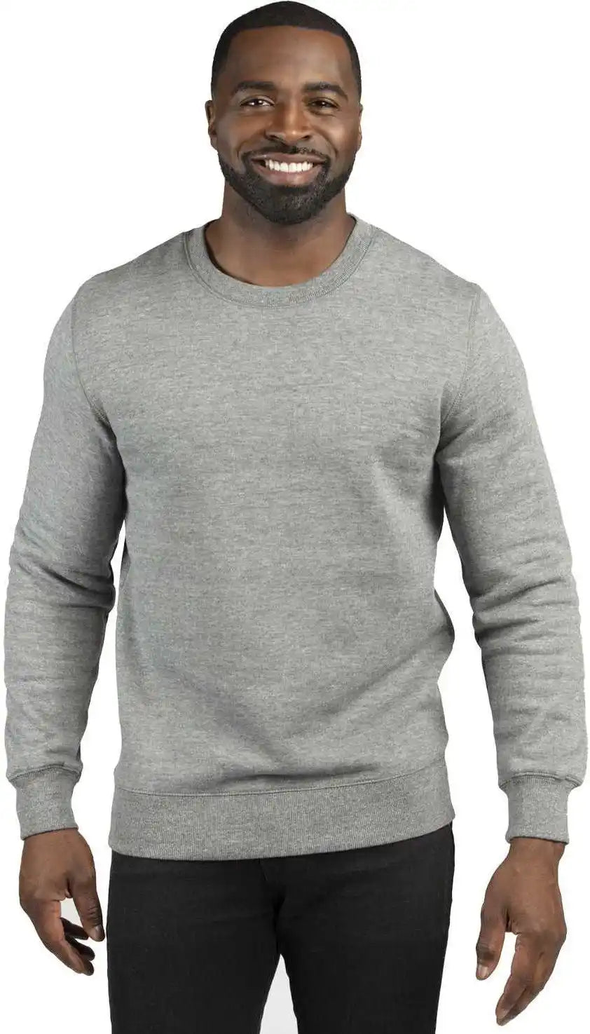 Threadfast Apparel 320c Unisex Ulightimate Crewneck Sweatshirt Heather Gray