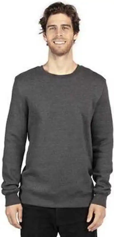 Threadfast Apparel 320c Unisex Ulightimate Crewneck Sweatshirt - Charcoal Heather