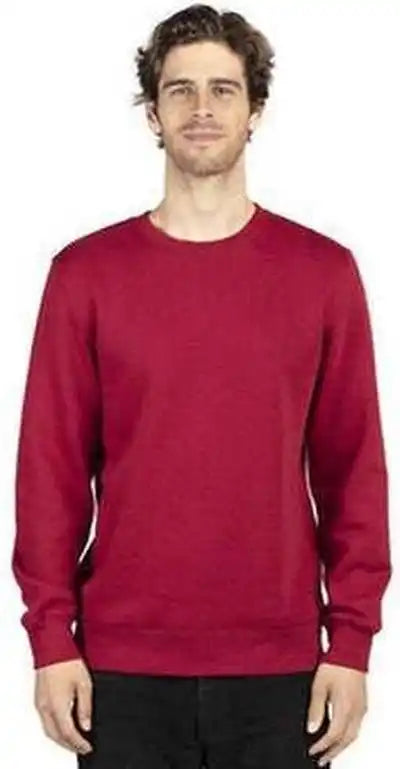 Threadfast Apparel 320c Unisex Ulightimate Crewneck Sweatshirt - Burgundy