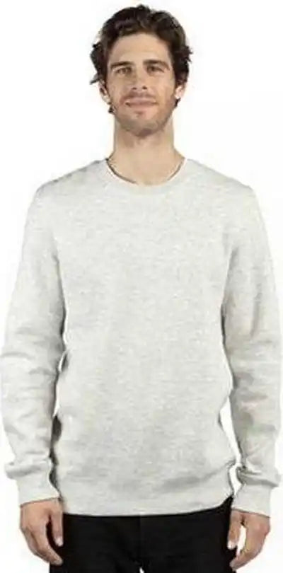 Threadfast Apparel 320c Unisex Ulightimate Crewneck Sweatshirt - Oatmeal Heather