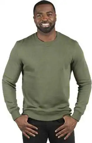 Threadfast Apparel 320c Unisex Ulightimate Crewneck Sweatshirt - Army