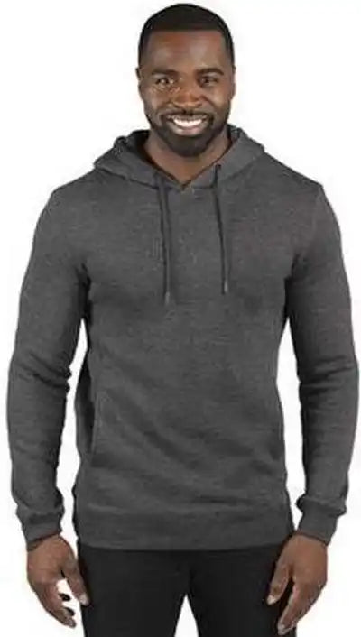 Threadfast Apparel 320h Unisex Ulightimate Fleece Pullover Hooded Sweatshirt Charcoal Heather
