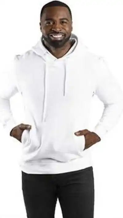 Threadfast Apparel 320h Unisex Ulightimate Fleece Pullover Hooded Sweatshirt - White