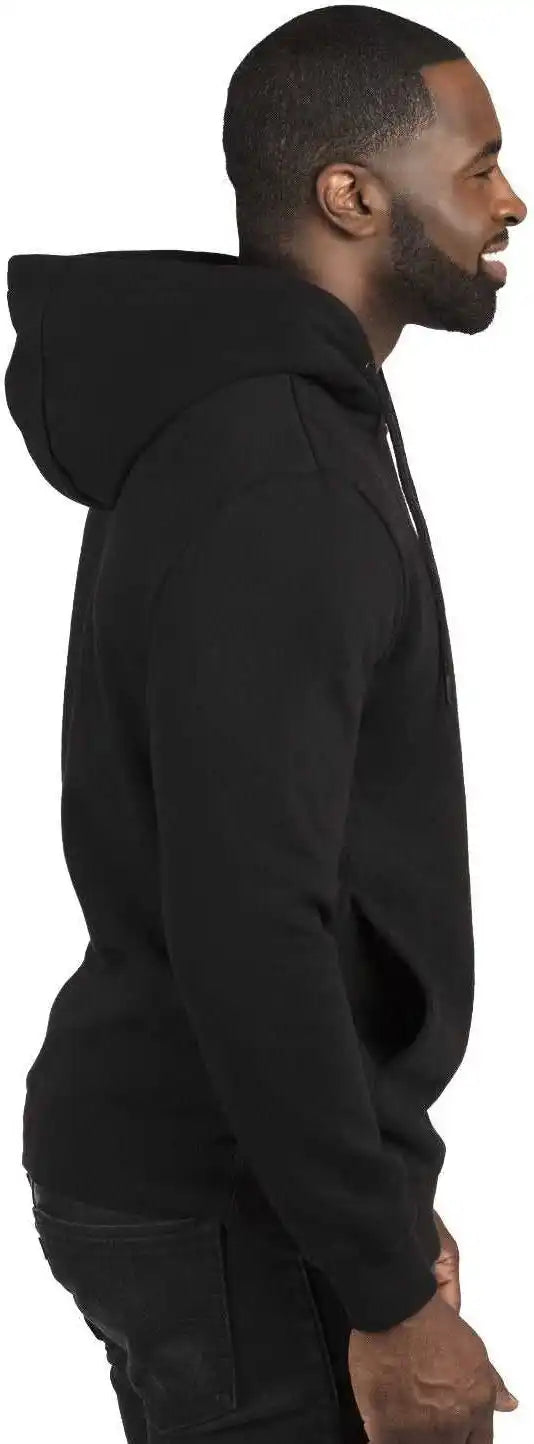 Threadfast Apparel 320h Unisex Ulightimate Fleece Pullover Hooded Sweatshirt - Black