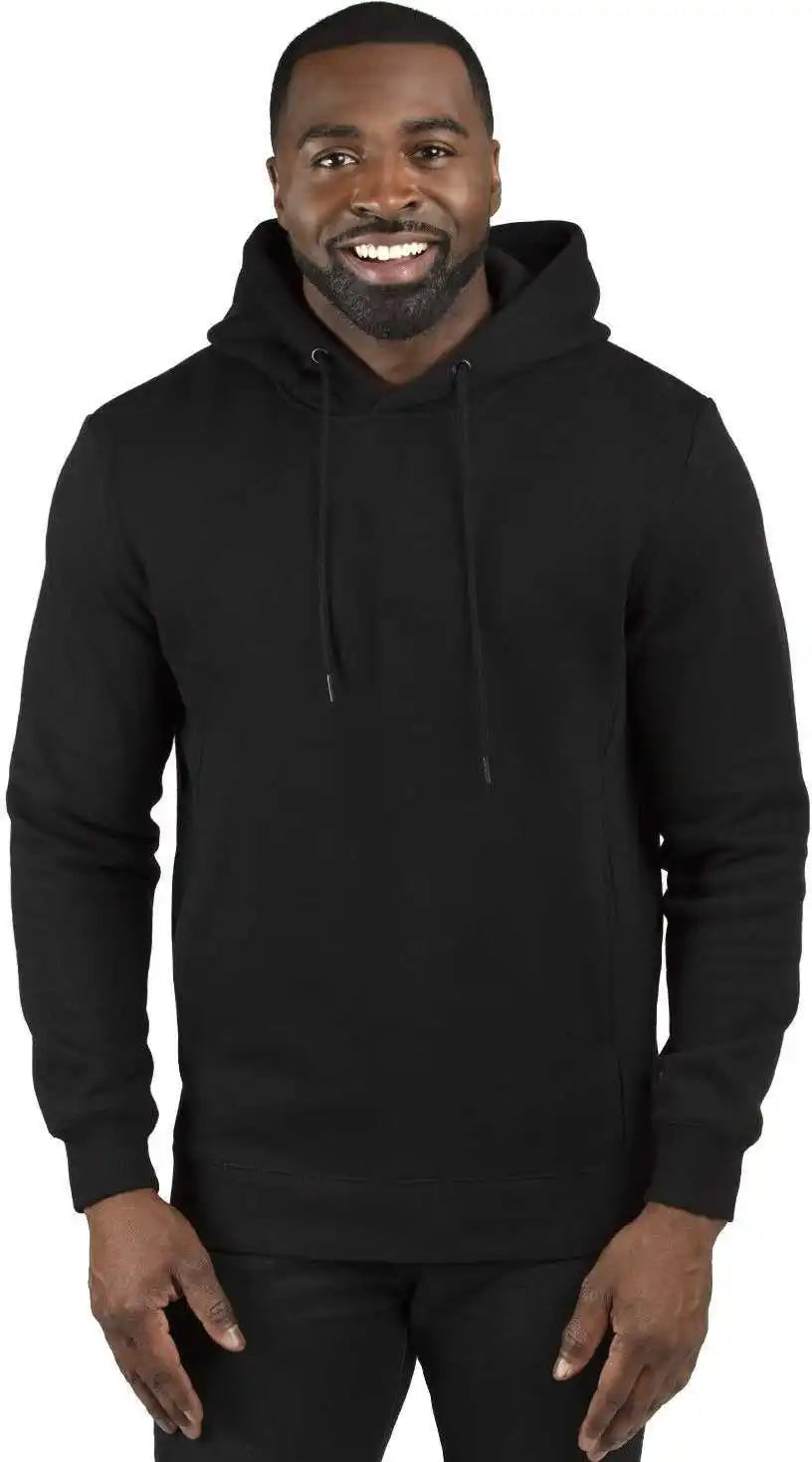 Threadfast Apparel 320h Unisex Ulightimate Fleece Pullover Hooded Sweatshirt - Black