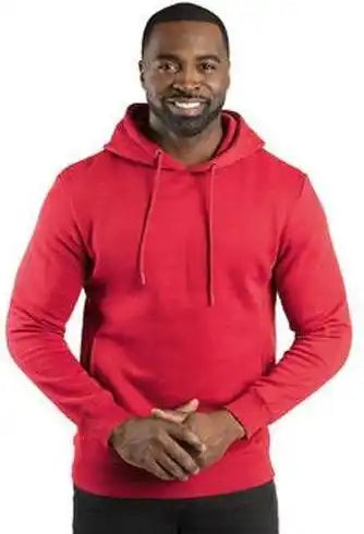 Threadfast Apparel 320h Unisex Ulightimate Fleece Pullover Hooded Sweatshirt Red