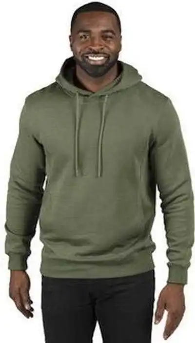 Threadfast Apparel 320h Unisex Ulightimate Fleece Pullover Hooded Sweatshirt Army