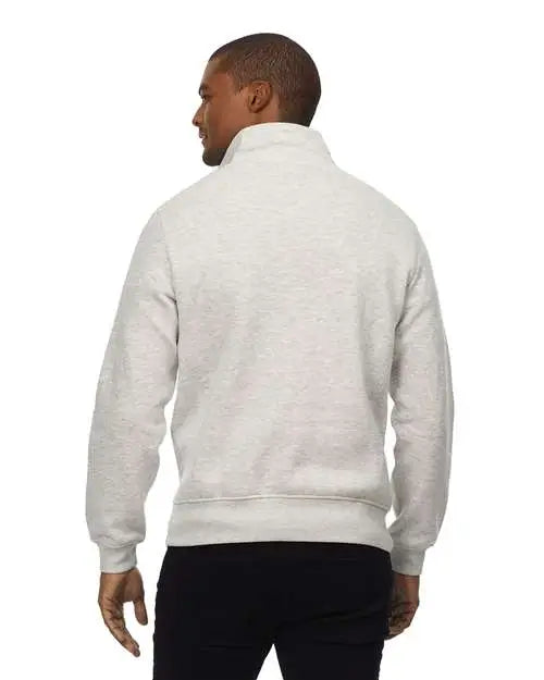 Threadfast Apparel 320q Ultimate Fleece Quarter-zip Sweatshirt - Oatmeal Heather