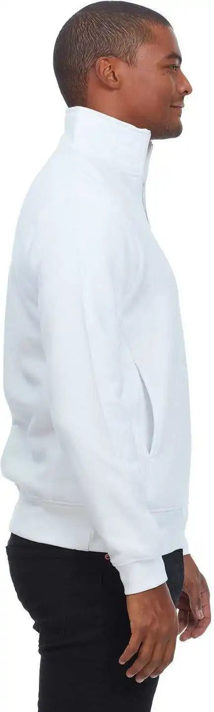 Threadfast Apparel 320q Unisex Ultimate Fleece Quarter-zip Sweatshirt - White