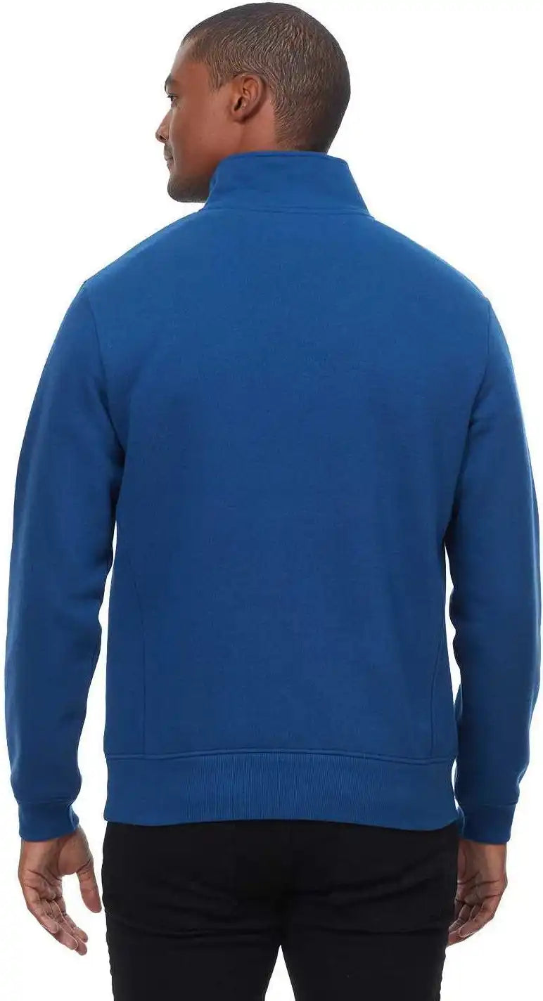 Threadfast Apparel 320q Unisex Ultimate Fleece Quarter Zip Sweatshirt Heather Gray