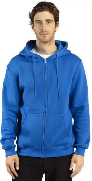 Threadfast Apparel 320z Fleece Full-zip Hooded Sweatshirt - Royal - Xs