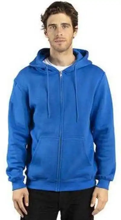 Threadfast Apparel 320z Unisex Ulightimate Fleece Full-zip Hooded Sweatshirt - Royal