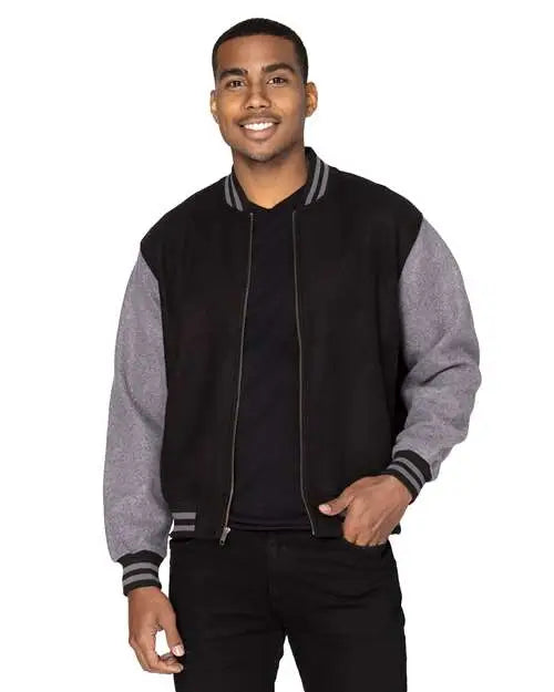 Threadfast Apparel 364j Legend Jacket - Black Charcoal Heather