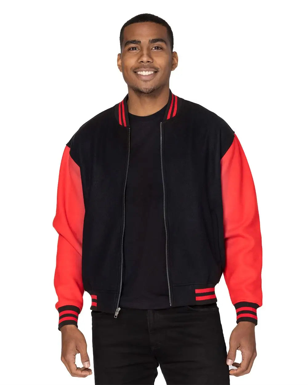 Threadfast Apparel 364j Legend Jacket - Black Red