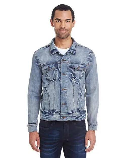 Threadfast Apparel 370j Denim Jacket - Light - Navy / Xs