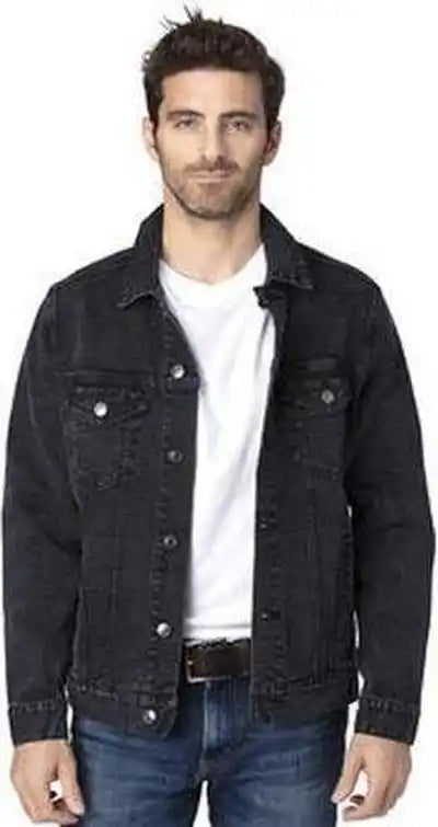 Threadfast Apparel 370j Unisex Denim Jacket - Black