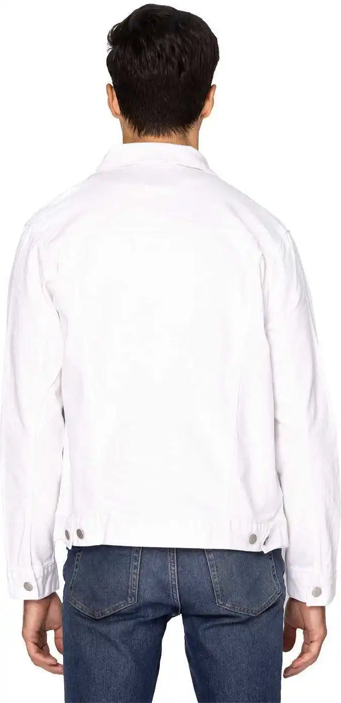 Threadfast Apparel 370j Unisex Denim Jacket off White