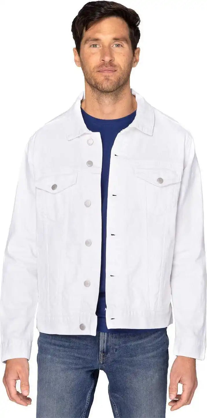 Threadfast Apparel 370j Unisex Denim Jacket off White