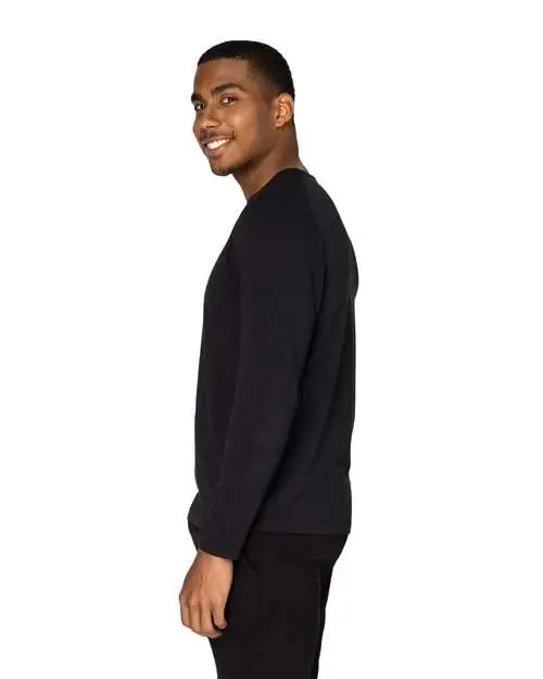 Threadfast Apparel 382ls Impact Long-sleeve T-shirt - Black