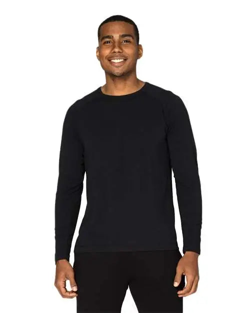 Threadfast Apparel 382ls Impact Long-sleeve T-shirt - Black - Xs