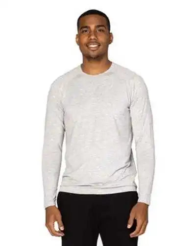 Threadfast Apparel 382ls Unisex Impact Long-sleeve T-shirt - Heather Gray