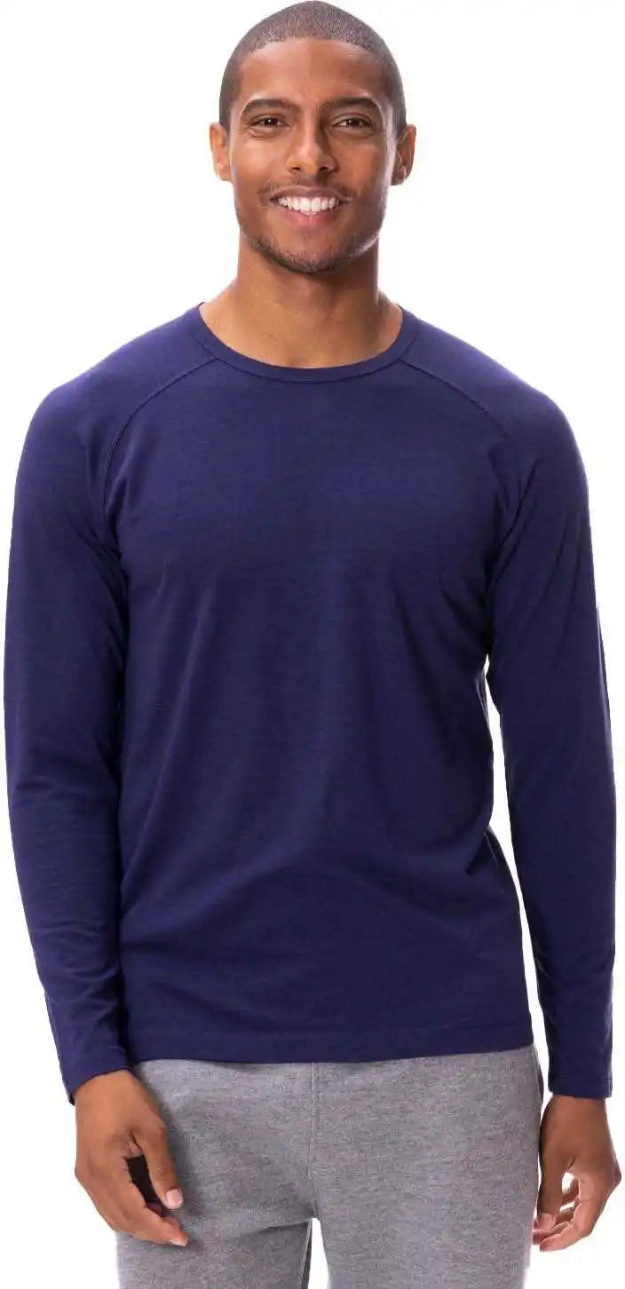 Threadfast Apparel 382ls Unisex Impact Long-sleeve T-shirt - Navy