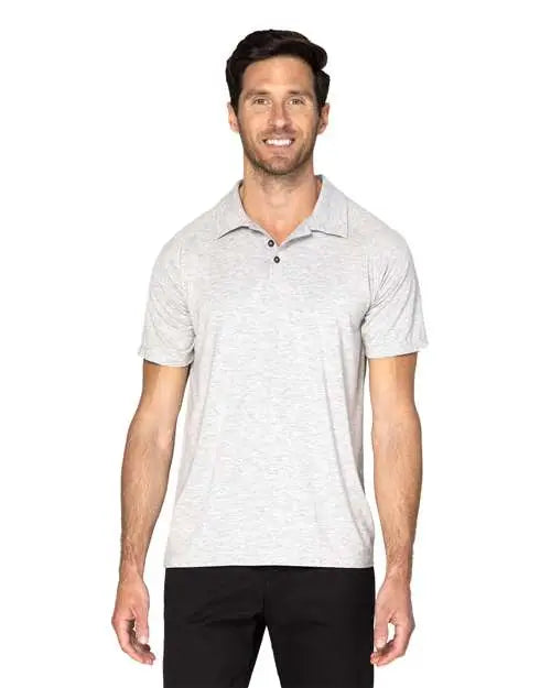 Threadfast Apparel 382pl Impact Polo - Heather Grey