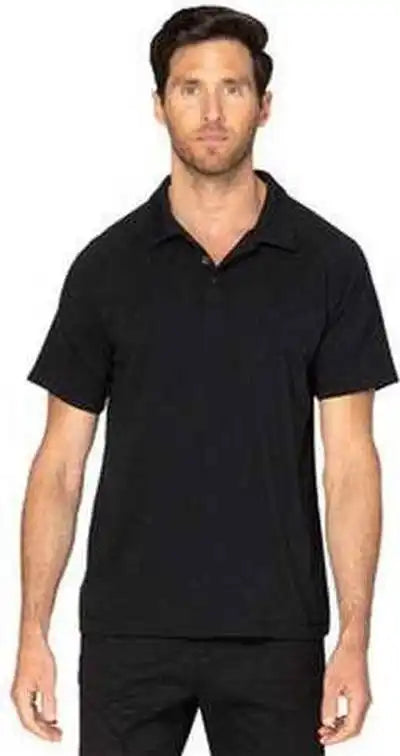 Threadfast Apparel 382pl Unisex Impact Polo Black
