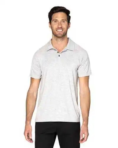 Threadfast Apparel 382pl Unisex Impact Polo - Heather Gray