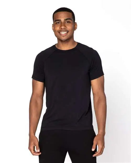 Threadfast Apparel 382r Impact Raglan T-shirt - Black