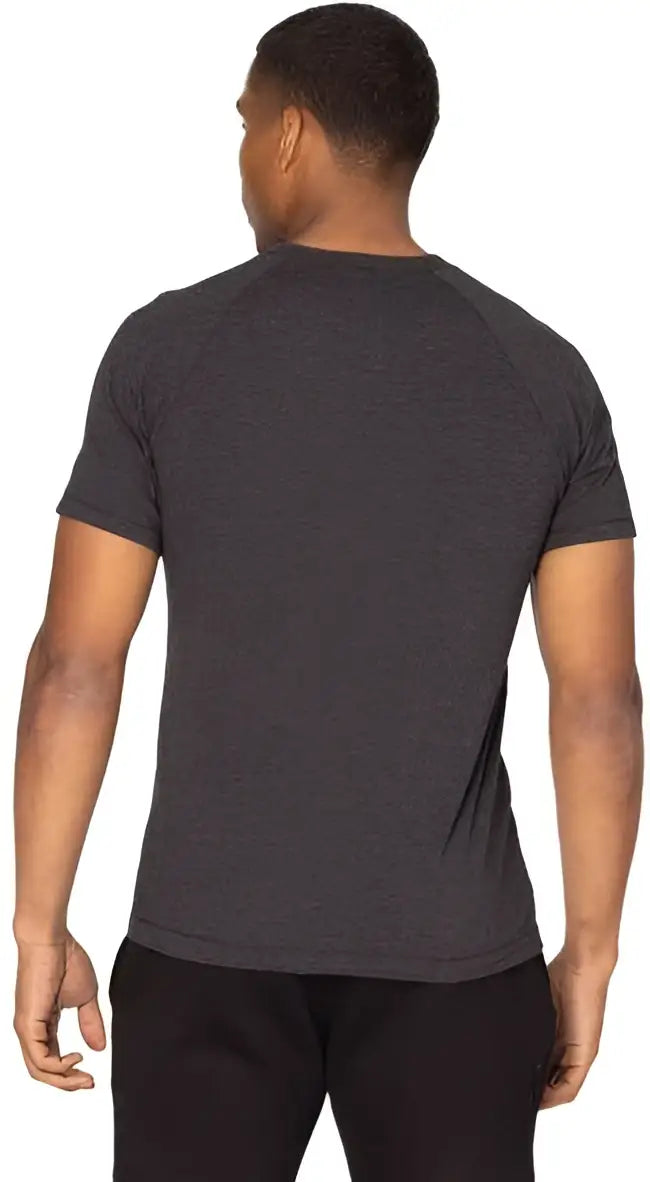 Threadfast Apparel 382r Impact Raglan T-shirt - Black Heather - Xs