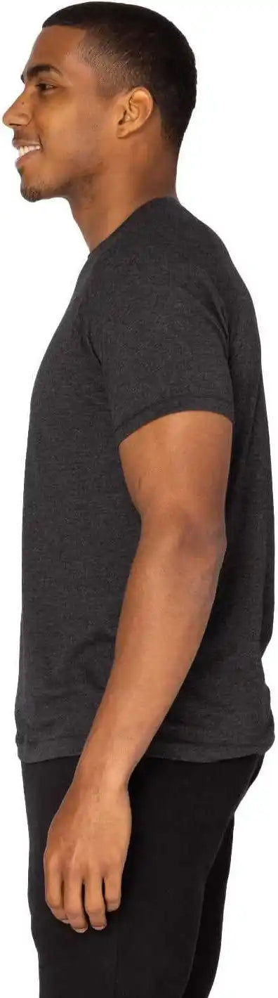Threadfast Apparel 382r Unisex Impact Raglan T-shirt - Black Heather