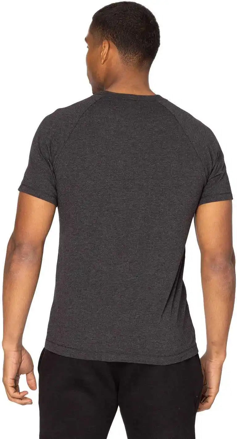 Threadfast Apparel 382r Unisex Impact Raglan T-shirt - Black Heather