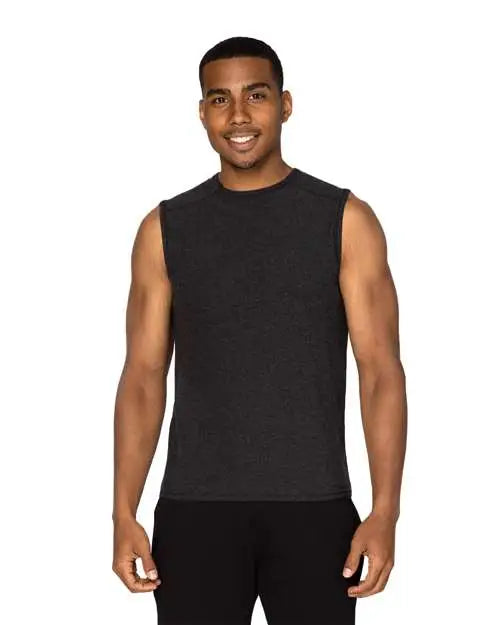Threadfast Apparel 382t Impact Tank Top - Black Heather - Xs