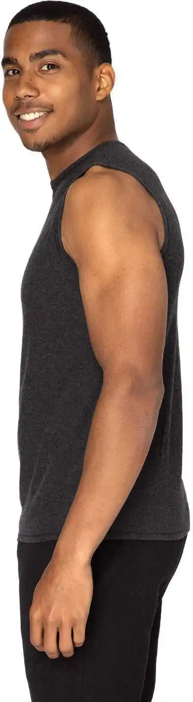 Threadfast Apparel 382t Unisex Impact Tank - Black Heather