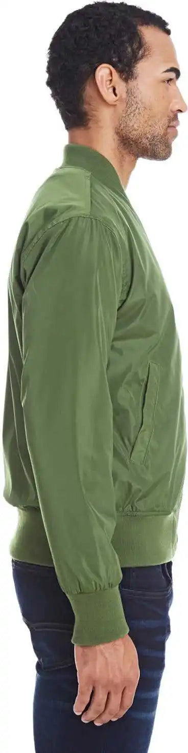 Threadfast Apparel 395j Unisex Bomber Jacket - Army