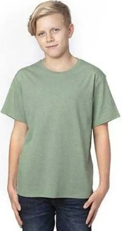 Threadfast Apparel 600a Youth Ulightimate t Shirt Army Heather