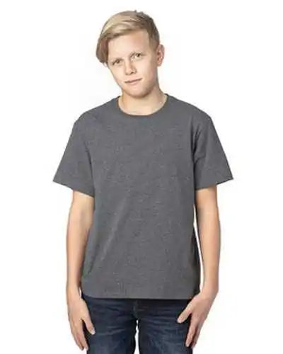 Threadfast Apparel 600a Youth Ulightimate T-shirt - Charcoal Heather
