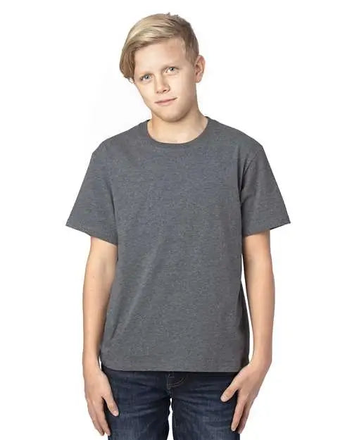 Threadfast Apparel 600at Youth Ultimate Cvc T-shirt - 600a - Charcoal Heather - Xs
