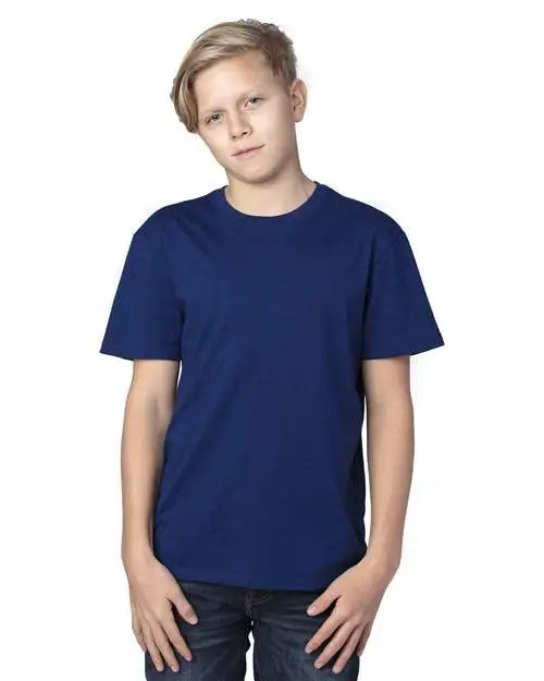 Threadfast Apparel 600at Youth Ultimate Cvc T-shirt - 600a - Navy