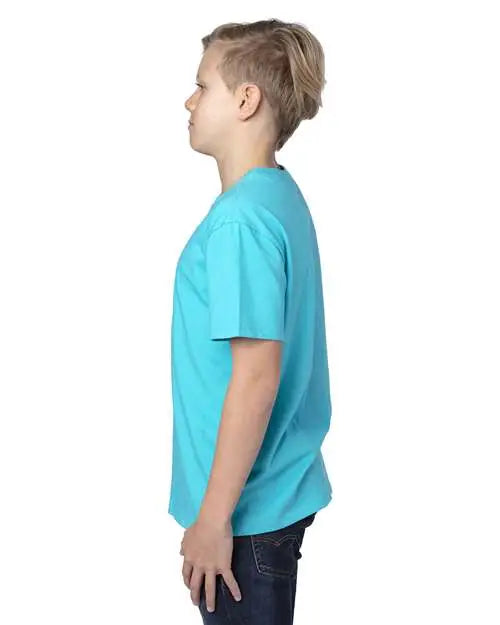 Threadfast Apparel 600at Youth Ultimate Cvc T-shirt - 600a - Pacific Blue - Xs
