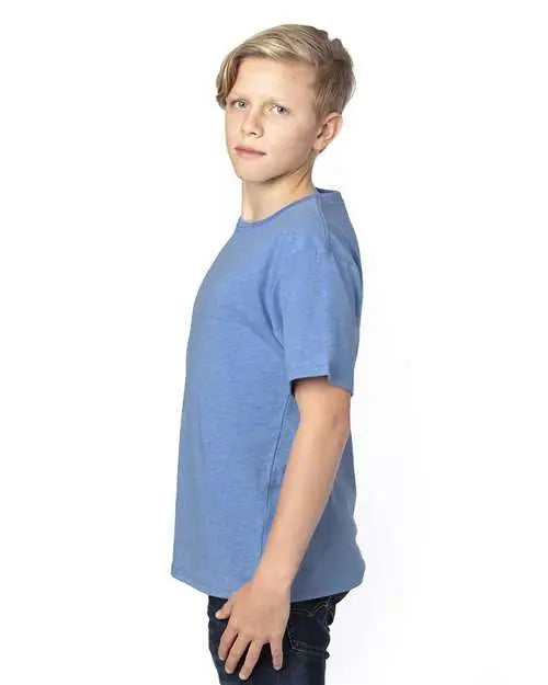Threadfast Apparel 600at Youth Ultimate Cvc T-shirt - 600a - Royal Heather