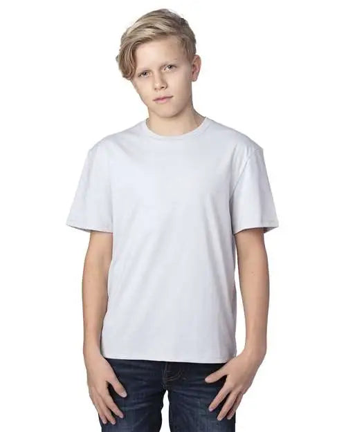 Threadfast Apparel 600at Youth Ultimate Cvc T-shirt - 600a - Silver