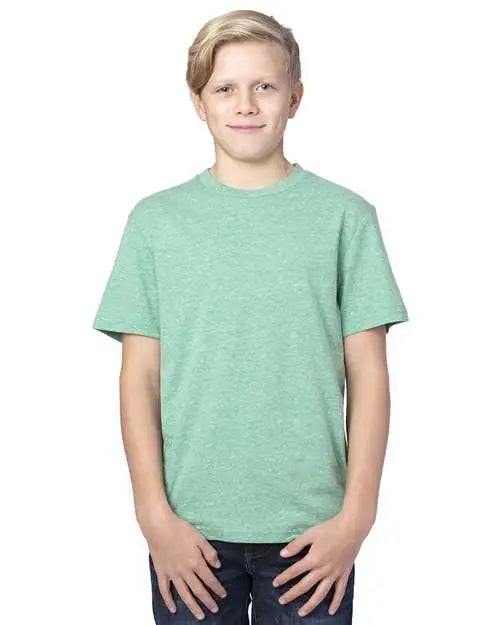 Threadfast Apparel 602a Youth Triblend T-shirt - Green - Xs
