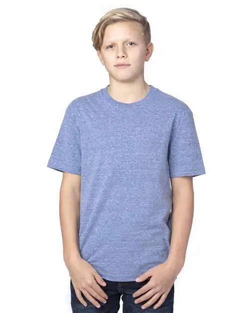 Threadfast Apparel 602a Youth Triblend T-shirt - Navy - Xs
