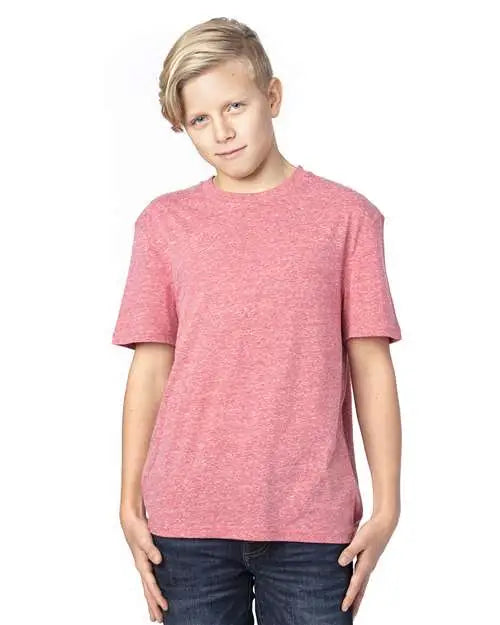 Threadfast Apparel 602a Youth Triblend T-shirt - Red - Xs