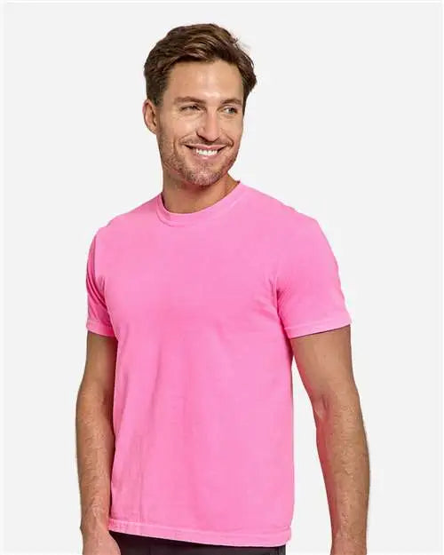 Threadfast Apparel C1200 Colors Garment-dyed T-shirt - Charity Pink
