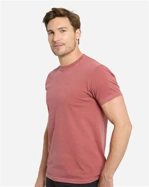 Threadfast Apparel C1200 Colors Garment-dyed T-shirt - Crimson