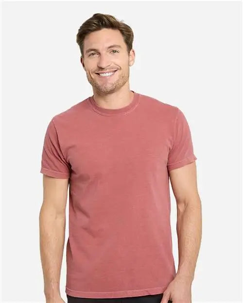 Threadfast Apparel C1200 Colors Garment-dyed T-shirt - Crimson - Crimson / s
