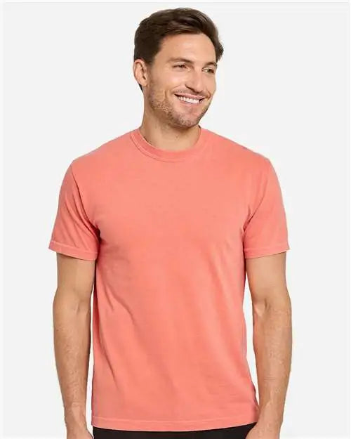Threadfast Apparel C1200 Colors Garment-dyed T-shirt - Salmon - Salmon / s